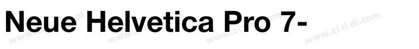 Neue Helvetica Pro 7字体转换